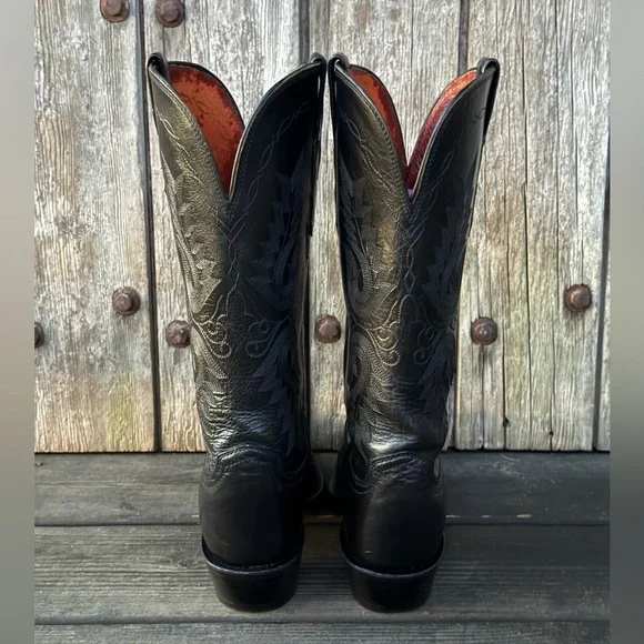 Lucchese 1883 “Savannah” Women's Cowboy Boots in Classic Black - Picture 5 of 8